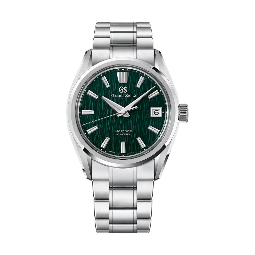 Grand Seiko Evolution 9 'Green Birch' Hi-Beat 40mm Steel Bracelet Watch