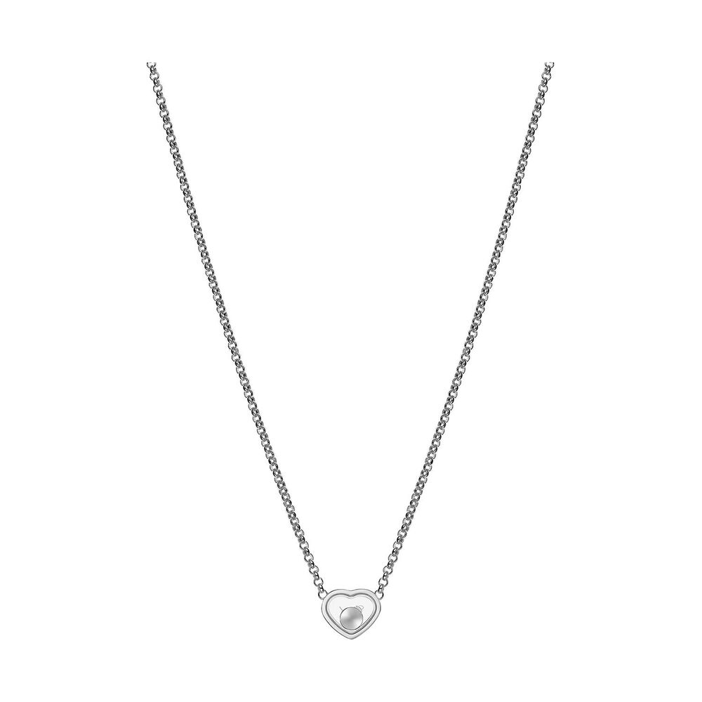 Chopard Happy Hearts 0.05ct Diamond 18ct White Gold Necklace