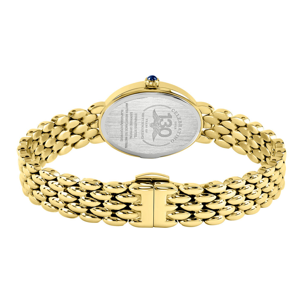Rotary Heritage Astoria 23x30mm MOP Dial Gold Plated Stainless Steel Pebble Bracelet Watch