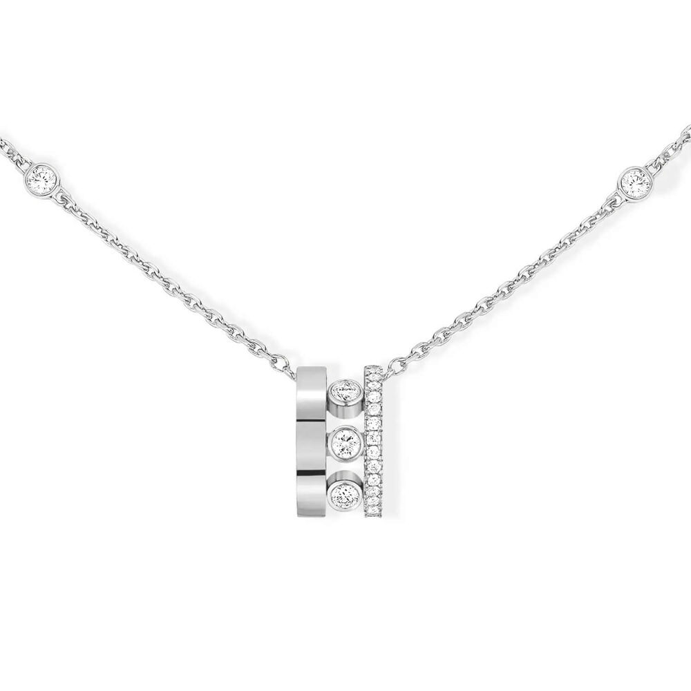Messika Move Romane 18ct White Gold 0.32ct Diamond Necklace image number 0