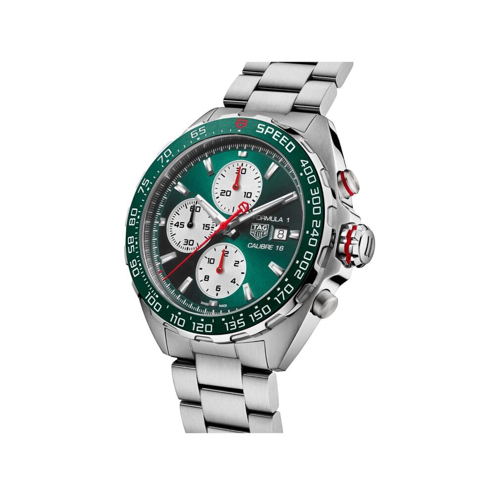 TAG Heuer Formula 1 Chronograph x Goodwood Festival of Speed 44mm Green Dial Watch