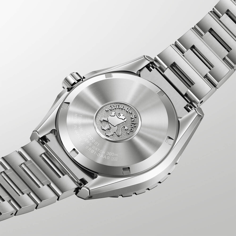 Grand Seiko &lsquo;Ushio&rsquo; Diver Spring Drive UFA 40.84mm Blue Dial Titanium Bracelet Watch