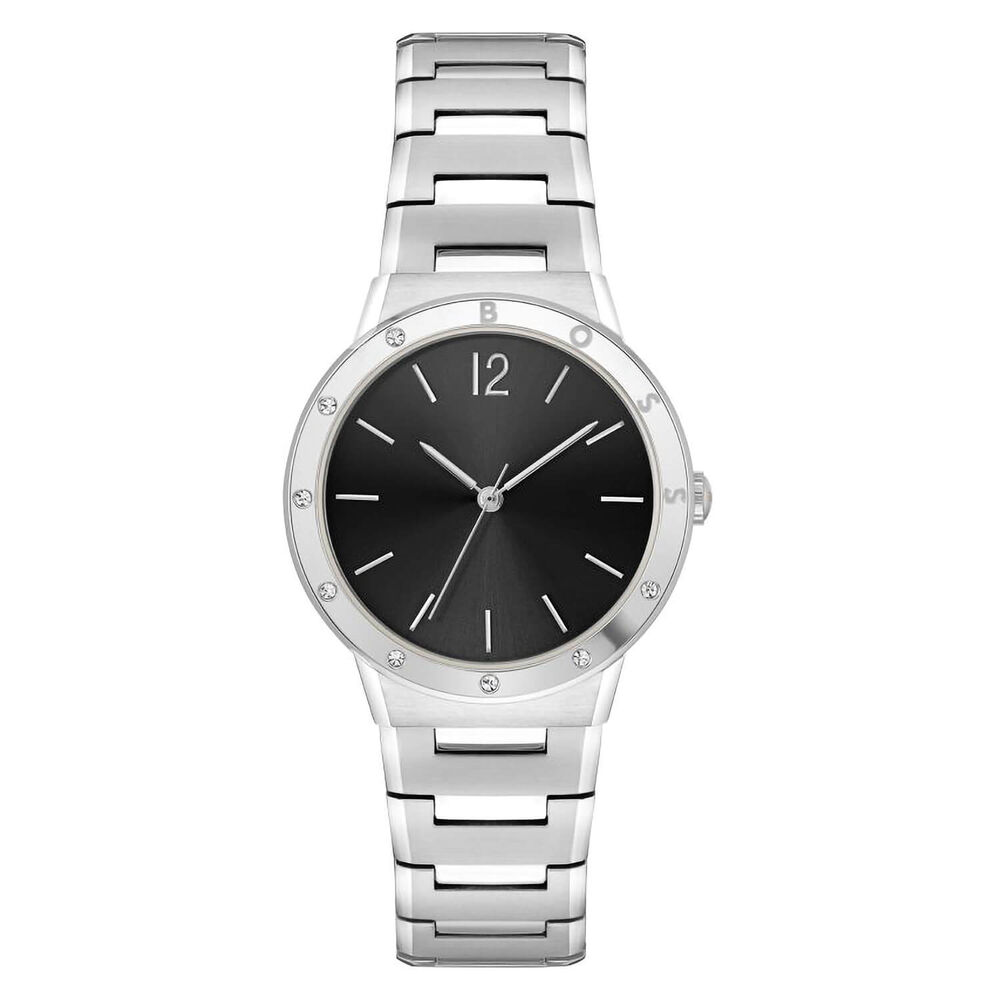 BOSS Breath 34mm Black Dial Steel Bracelet Watch