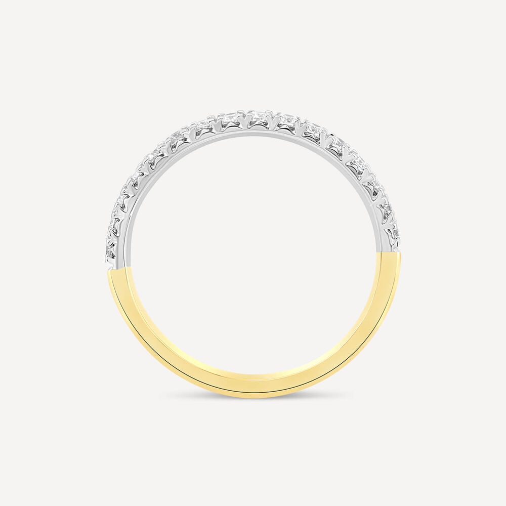Born 18ct Yellow Gold 0.30ct Claw Set Diamond Wedding Ring image number 2