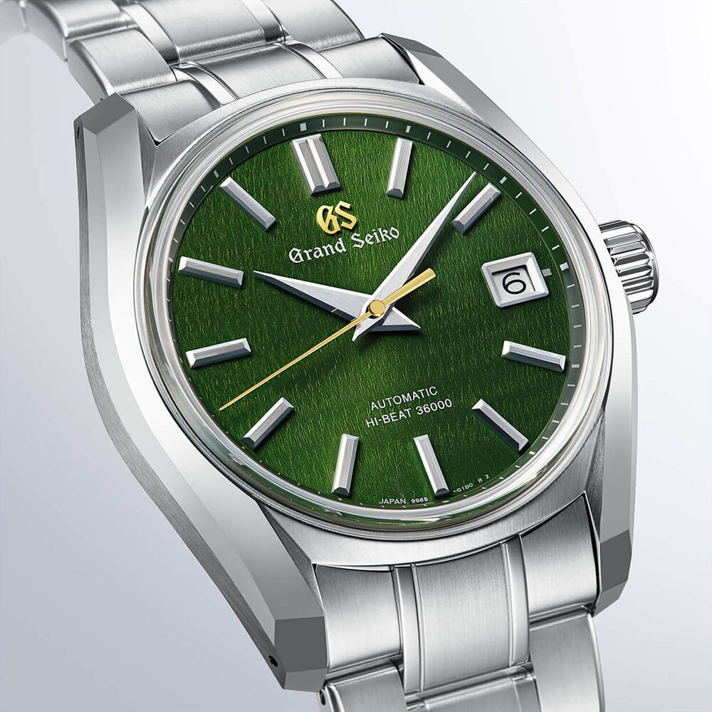 Grand Seiko Heritage 'Rikka – Early Summer' 62GS Hi-Beat 40mm Green Dial Steel Bracelet Watch