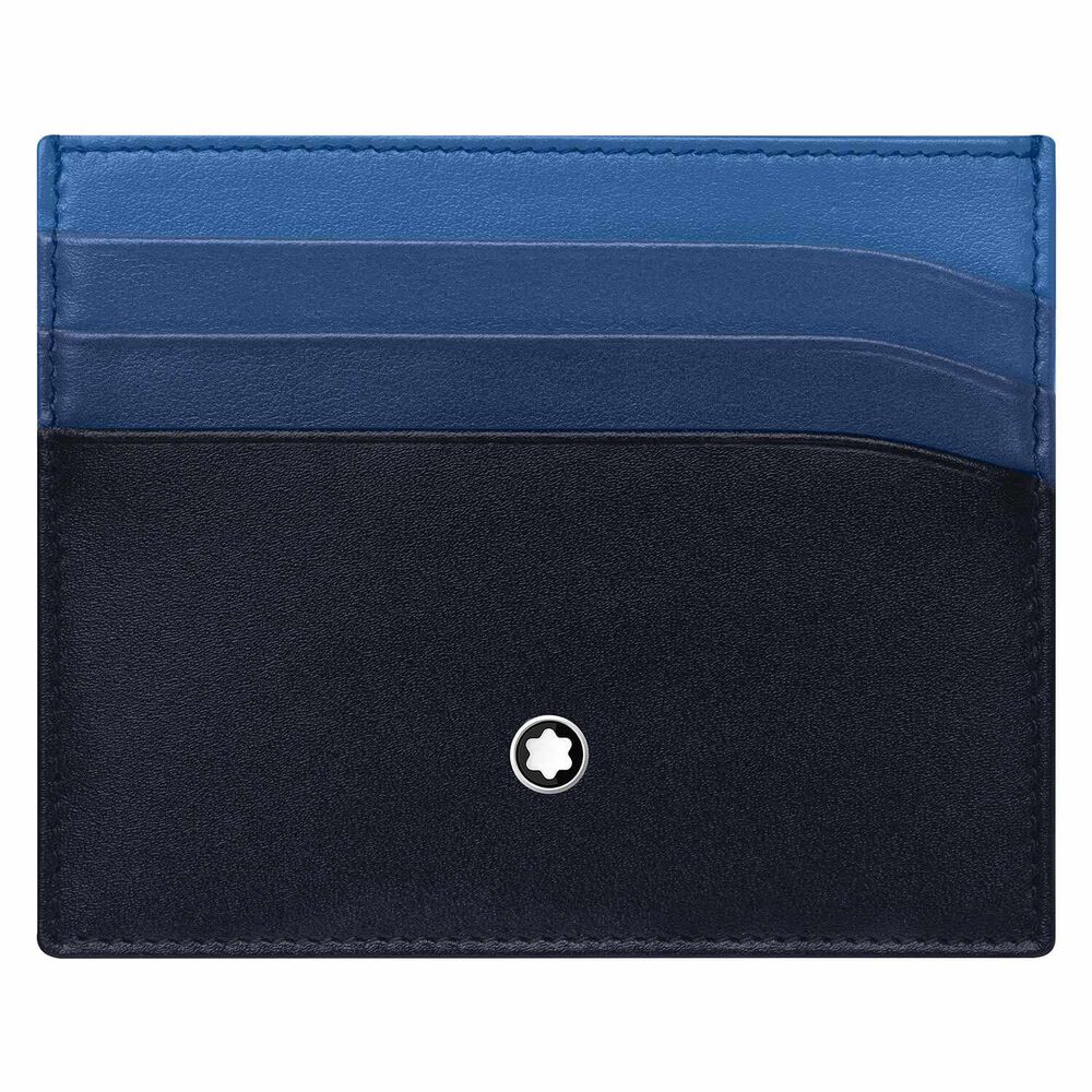 Mont Blanc Meisterstück Pocket Holder 6cc Blue Wallet