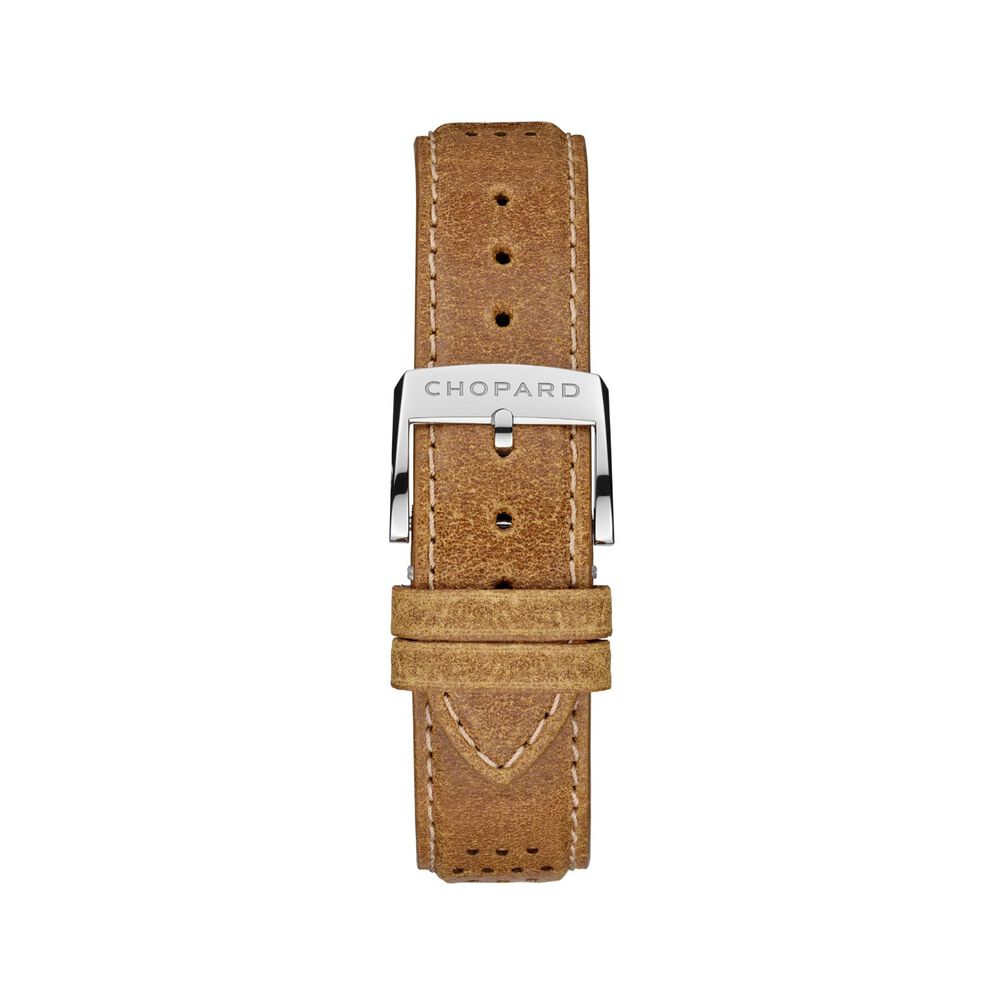 Chopard Mille Miglia 40.5mm Grey Chronograph Dial Tan Leather Strap Watch image number 3