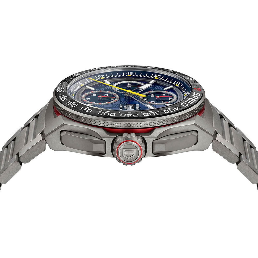 TAG Heuer Formula 1 Chronograph x Oracle Red Bull Racing 44mm Dial Titanium Bracelet Watch image number 3