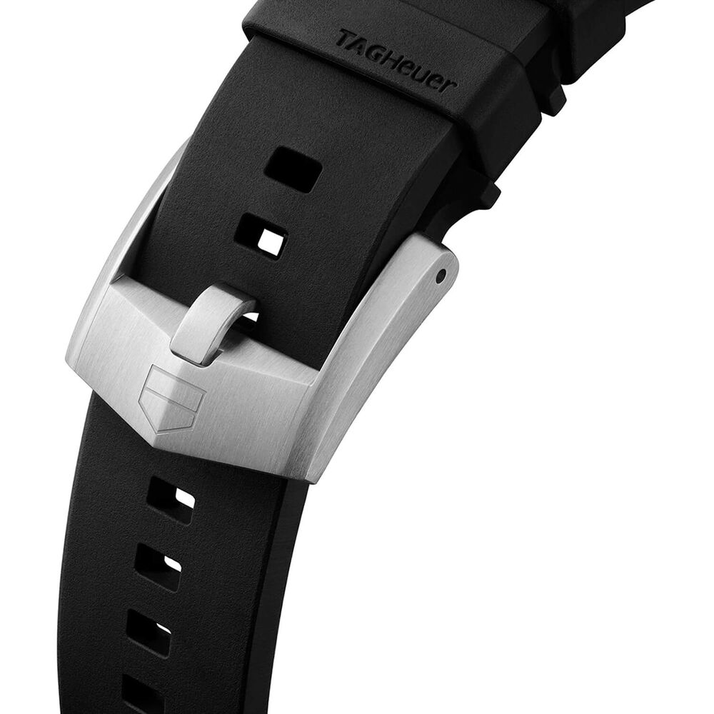 TAG Heuer Formula 1 Solargraph 38mm White Dial Black Bezel Rubber Strap Watch image number 5