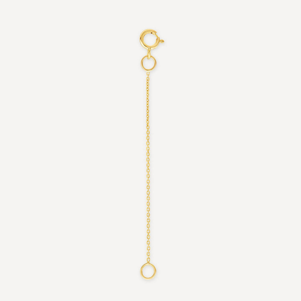 9ct Yellow Gold Extension Curb Chain (5cm) image number 0