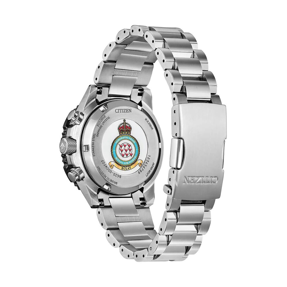 Citizen Red Arrows Promaster Air Navihawk 40mm Black Dial Stainless Steel Bracelet Watch image number 2