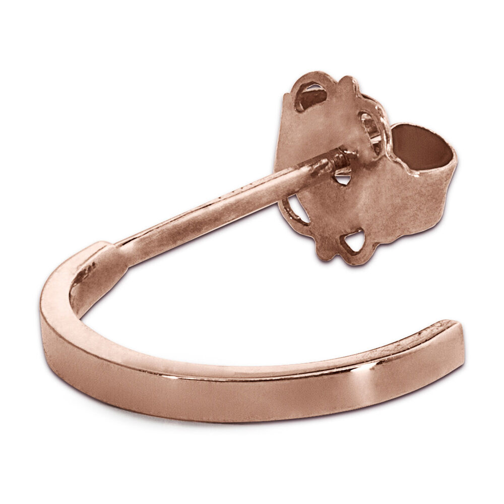 CARAT* London 9ct Rose Gold Liv Hoop Earring