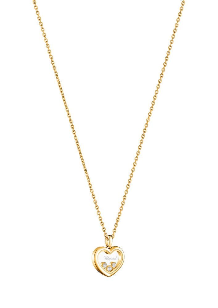 Chopard Happy Diamonds Icons 0.15ct Diamond 18ct Yellow Gold Heart Pendant
