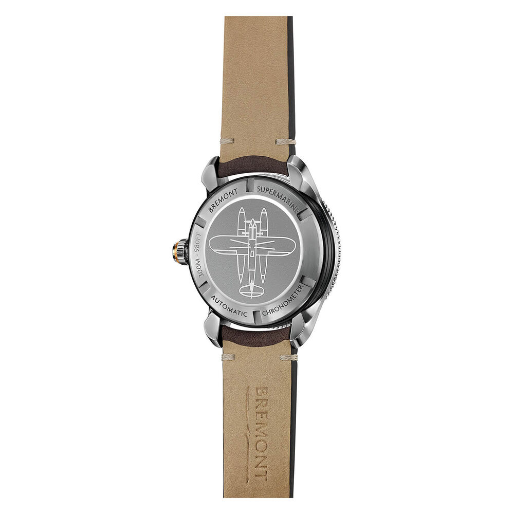 Bremont Supermarine Type 300 Black Dial Brown Strap Watch image number 2