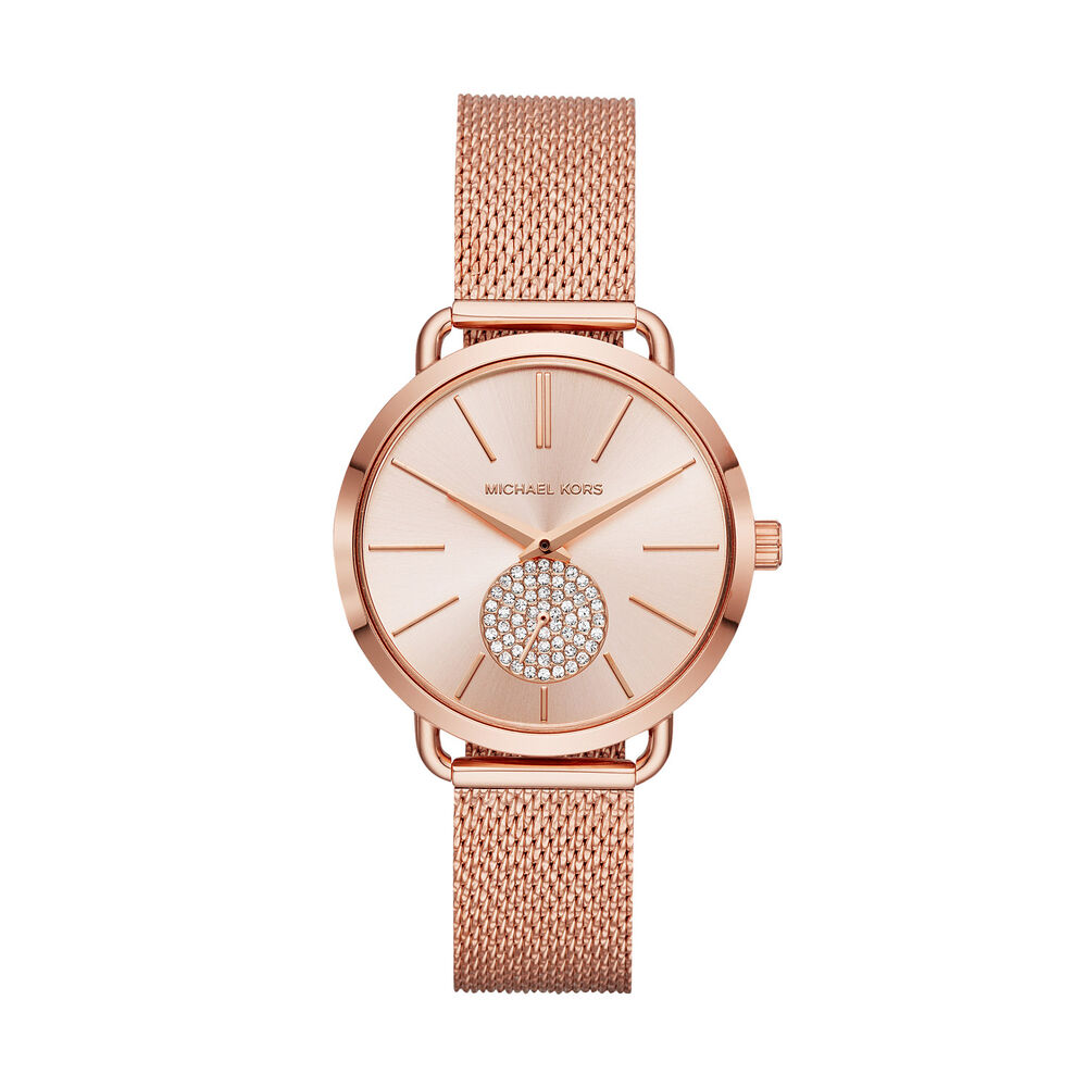 Michael Kors Portia Rose Mesh Ladies Watch