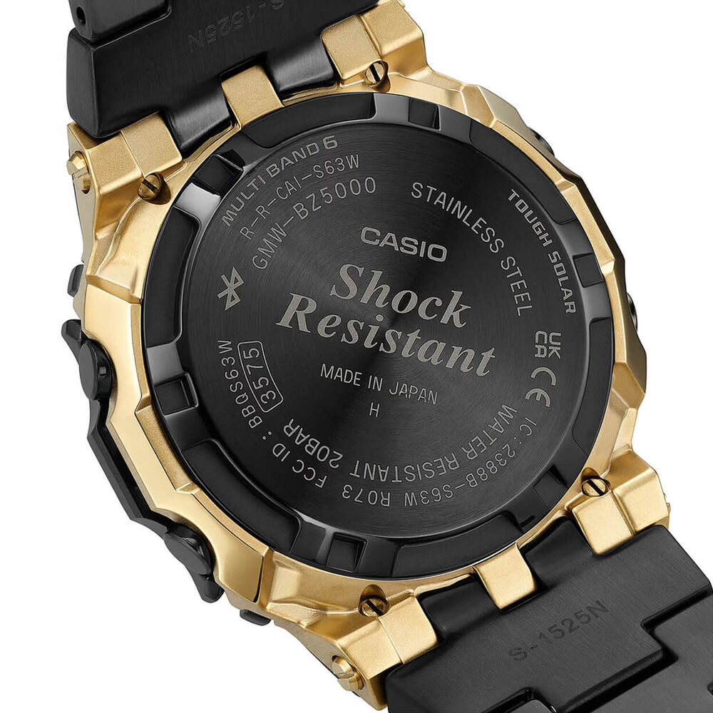 G-SHOCK Full Metal 5000 Series 49.3mm Black Dial & Black Ion Plated Steel Bracelet Watch