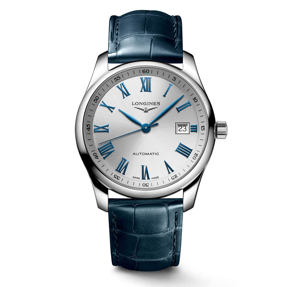 Longines Watchmaking Tradition Master 40mm White Dial Blue Strap Watch