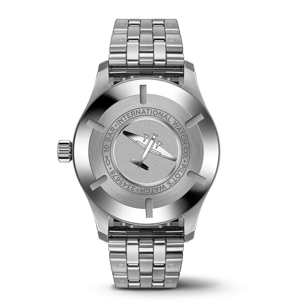 IWC Schaffhausen Pilot's Mark XX 40mm White Dial Steel Bracelet Watch image number 2