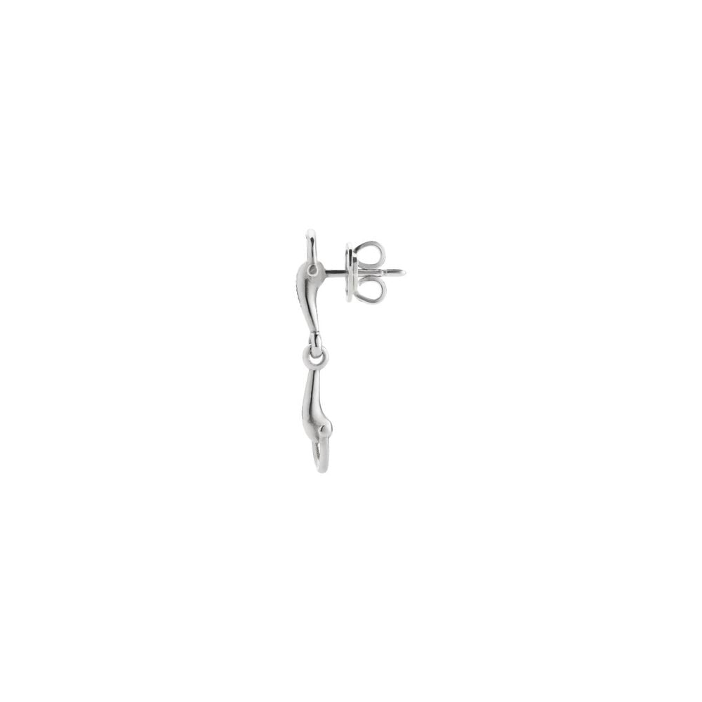 Gucci Staffa Sterling Silver Drop Earrings