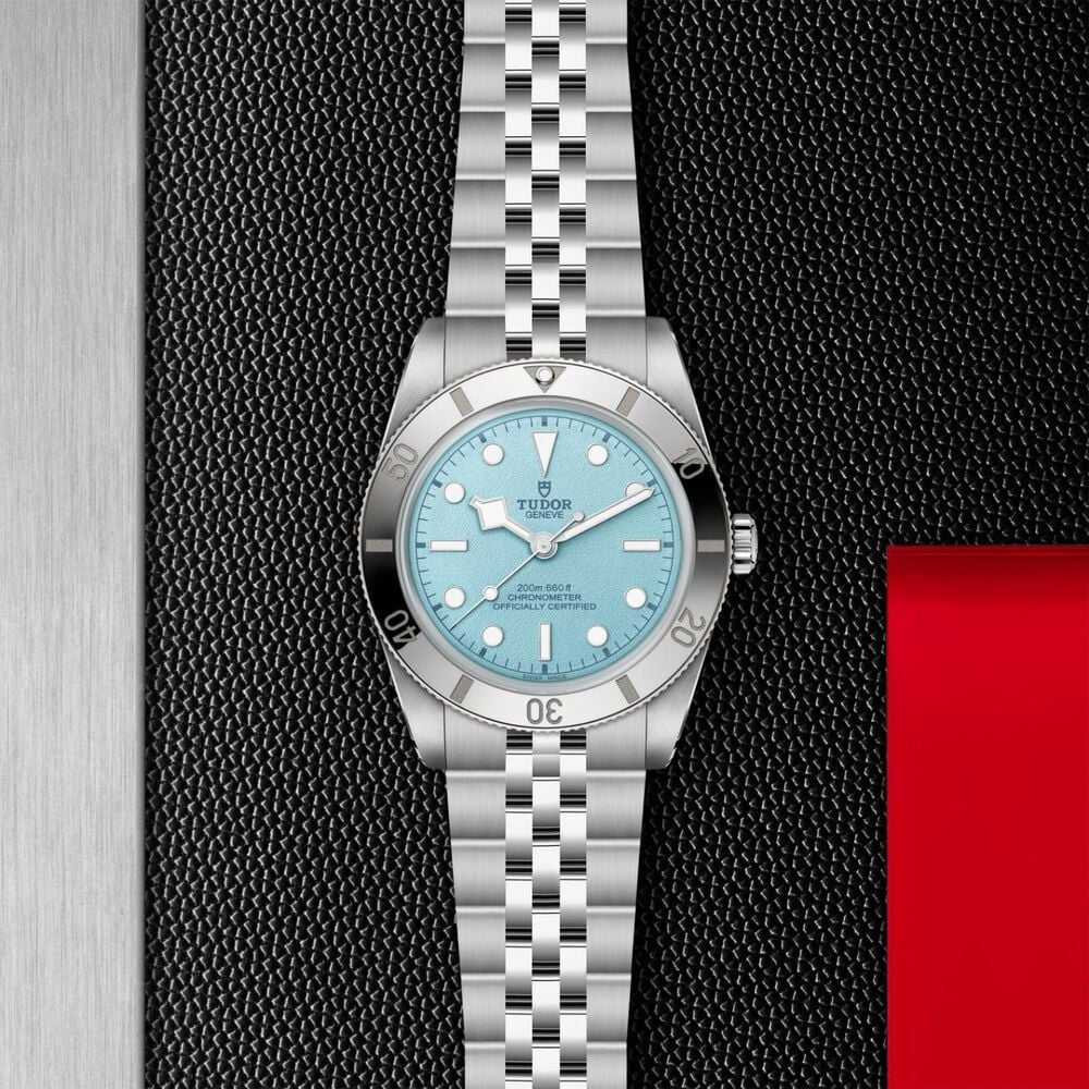 TUDOR Black Bay 54 'Lagoon Blue' 37mm Dial 5-Link Steel Bracelet Watch image number 2