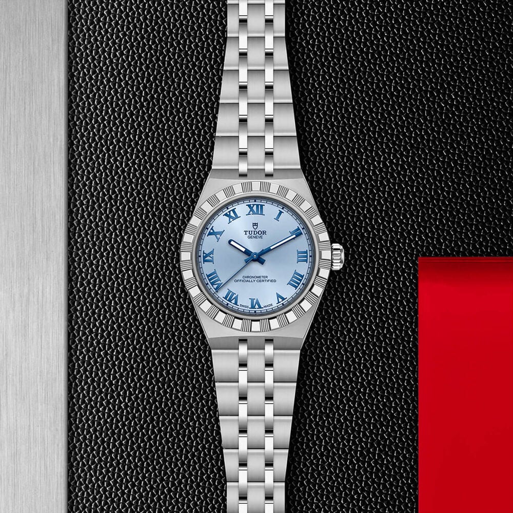 TUDOR Royal 30mm Light Blue Dial Stainless Steel Bracelet Watch