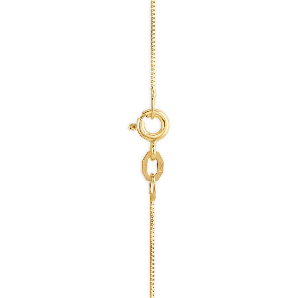 9ct Yellow Gold Light Box 18' Chain Necklace