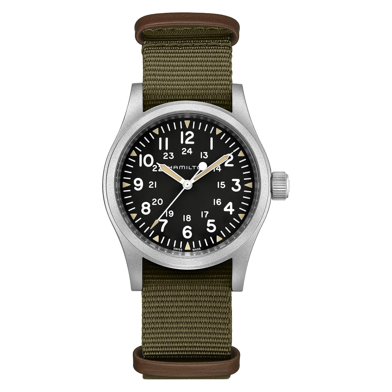 Hamilton Khaki Field Mechanical 38mm Textile Strap Watch
