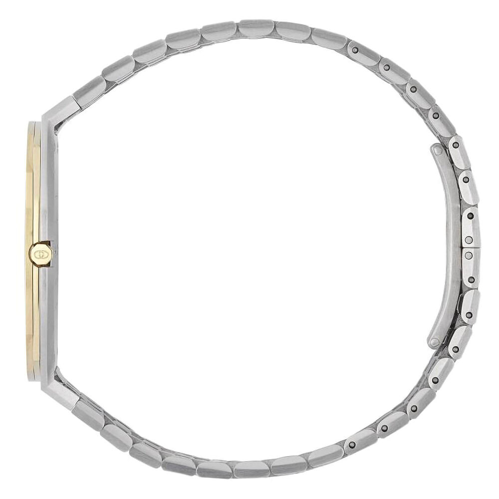 Gucci 25H  34MM Quartz Yellow Gold Plated Dial With Steel Case Bracelet Watch image number 2