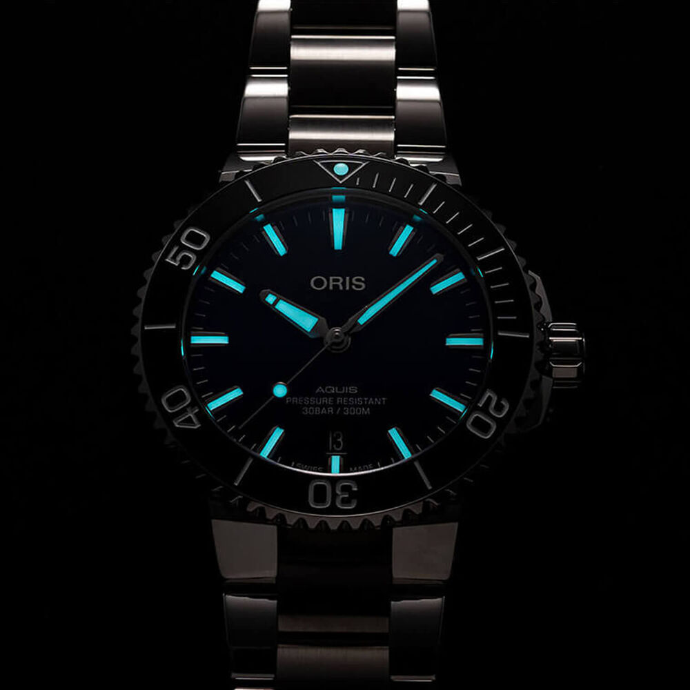 Oris Aquis 41.5mm Automatic Blue Dial Bracelet Watch image number 5