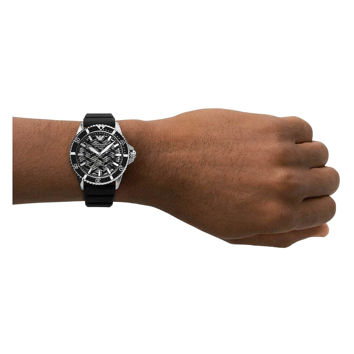 Emporio armani sales silicone strap watch