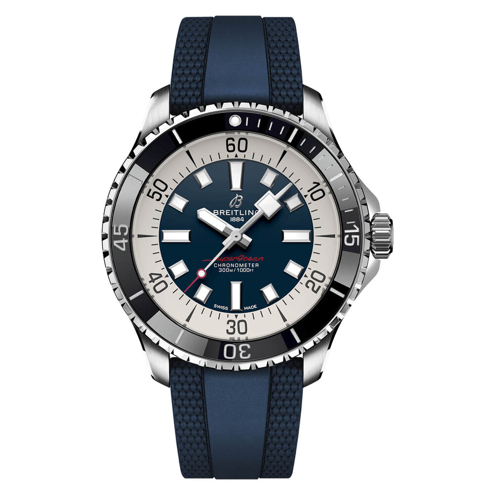 Breitling Superocean Automatic 44 Blue Dial Strap Watch