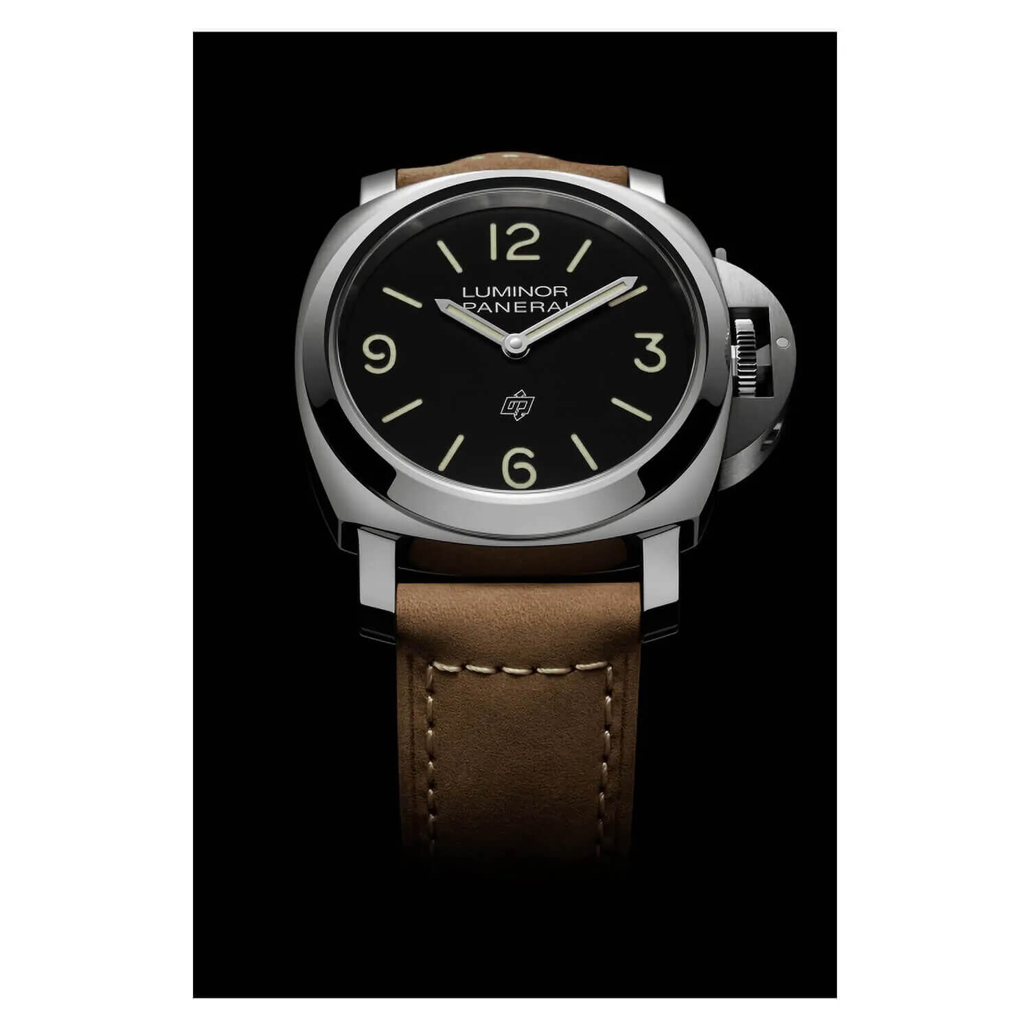 Panerai black leather store strap