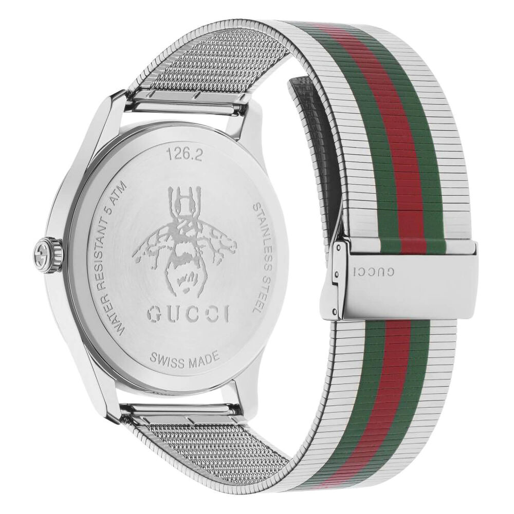 Gucci G-Timeless 42mm Striped Dial & Bracelet Men's Watch