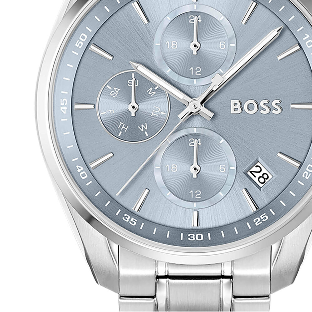 BOSS Grand Tour 38mm Blue Dial Stainless Steel Bracelet Watch