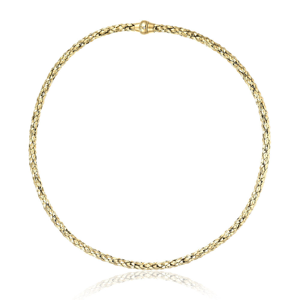 Chimento 18ct Yellow Gold and Diamond Stretch Classic Necklace image number 0