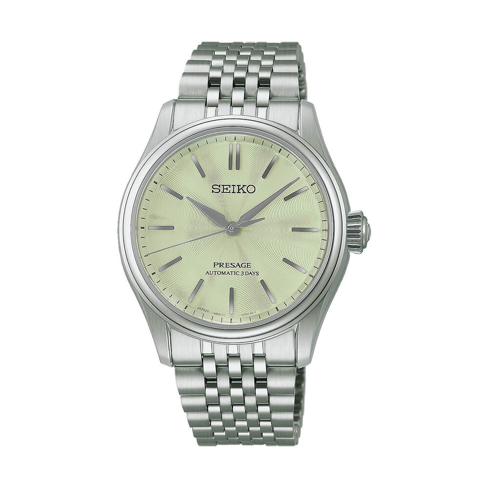 Seiko Presage Classic 38mm Light Green Dial Stainless Steel Bracelet Watch