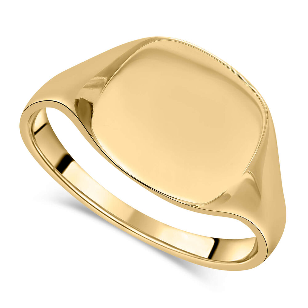 Men's 9ct gold signet ring