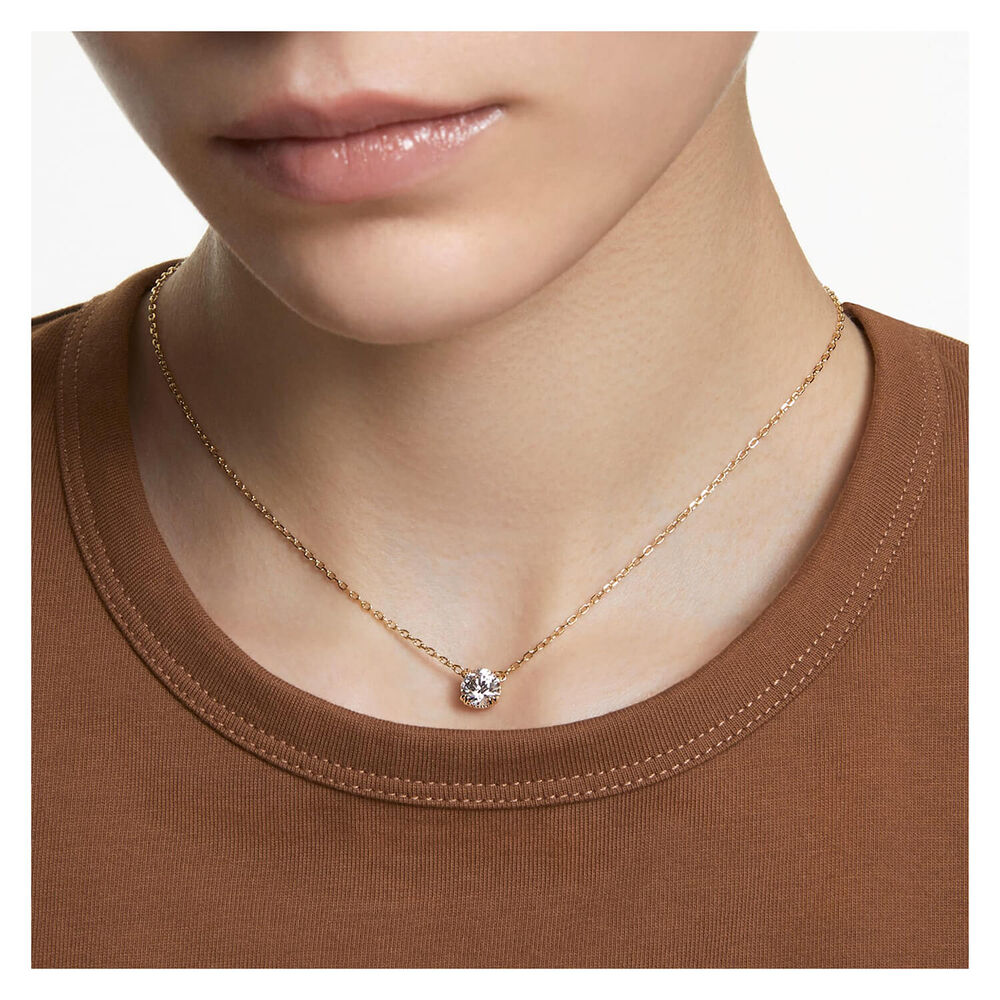 Swarovski Constella Yellow Gold Plated Cubic Zirconia Pendants image number 4