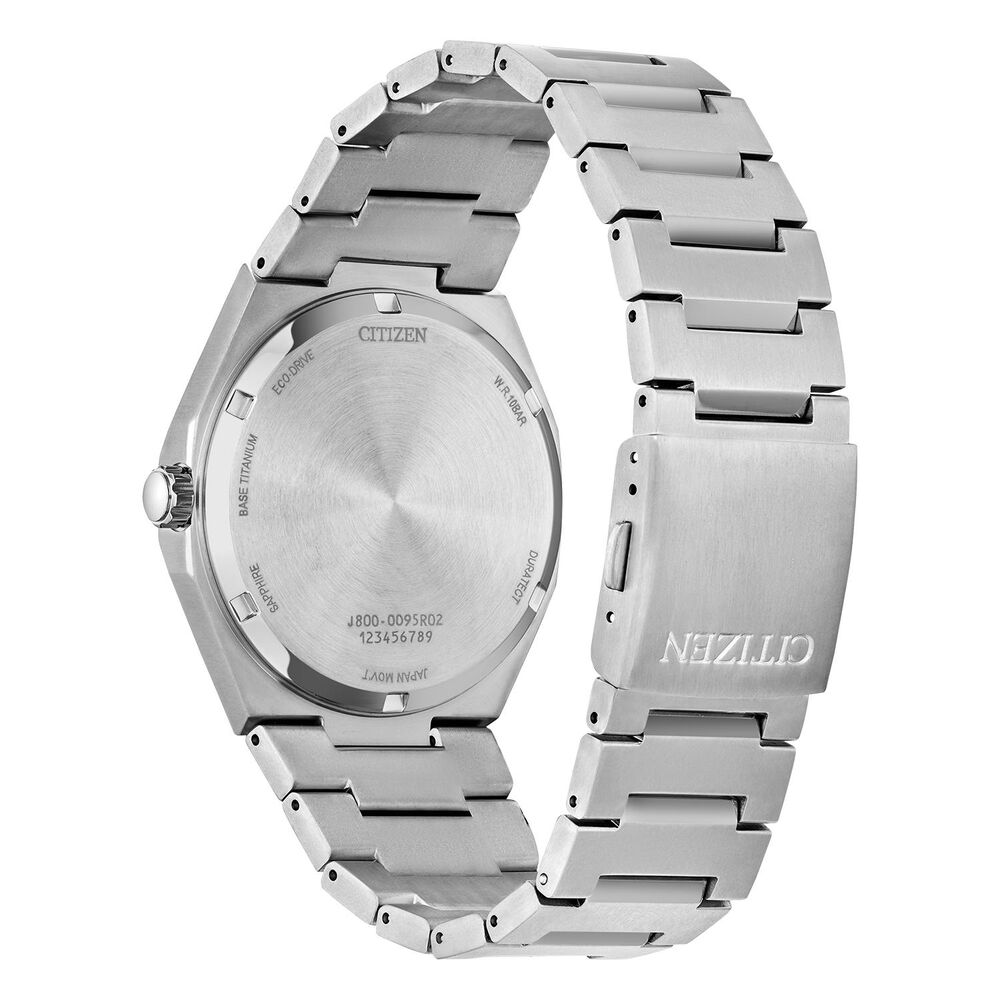 Citizen 'Zenshin' Super Titanium 39mm White Dial Titanium Bracelet Watch image number 2