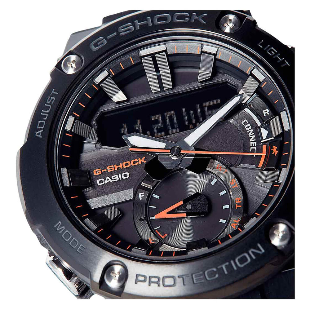Casio Bluetooth Smart Black Dial Black Resin Strap Mens Watch image number 1
