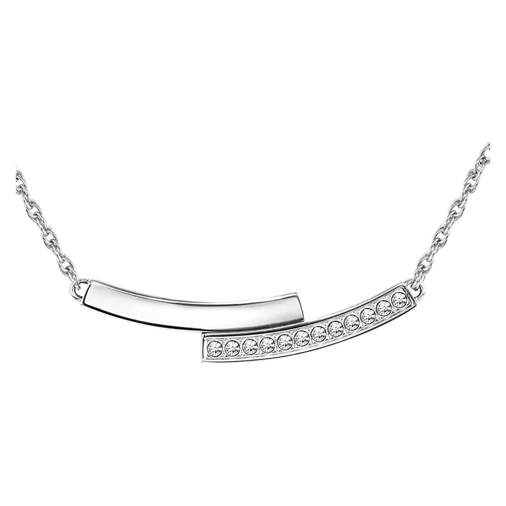 BOSS Ladies Saya Steel Crystal Necklace image number 1