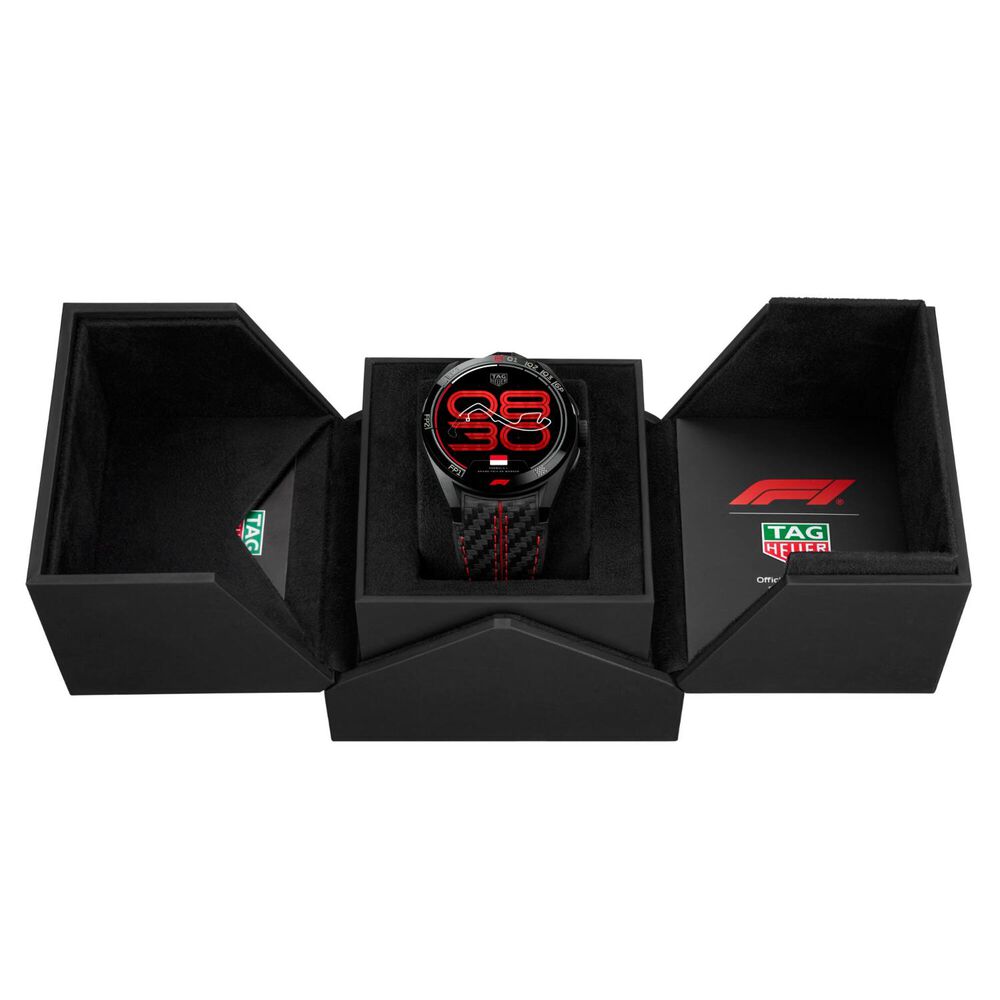 TAG Heuer Connected Calibre E5 x Formula 1 Edition 45mm Dial Black Rubber Strap Watch image number 7