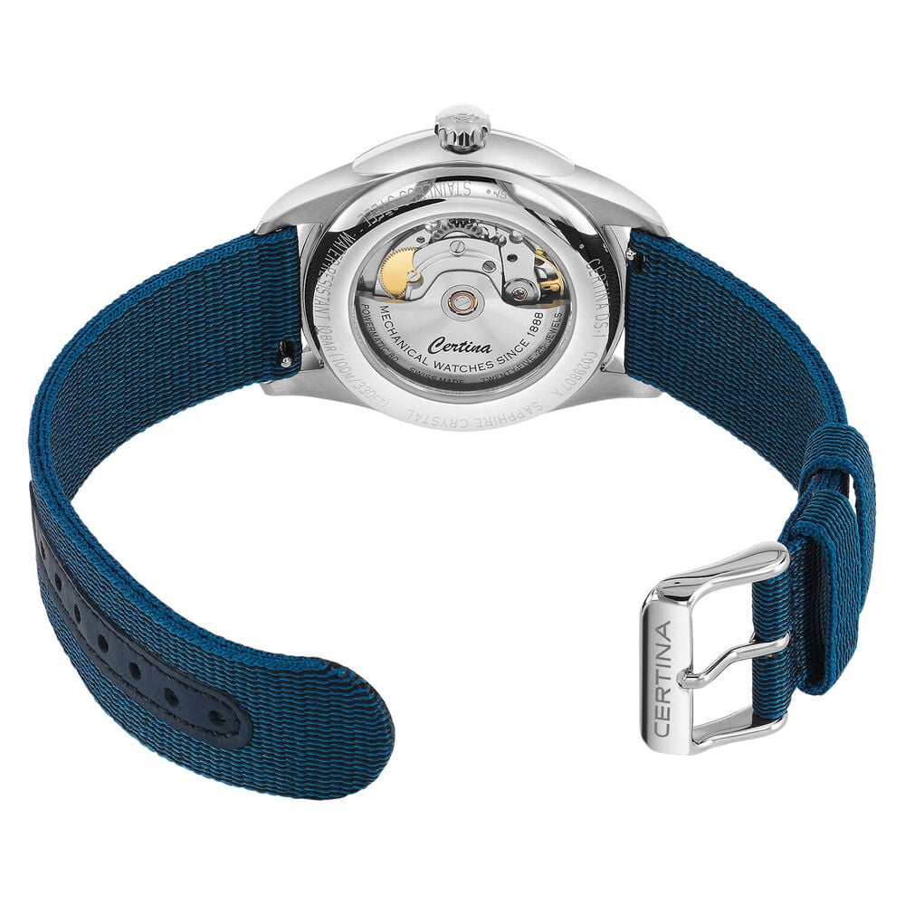 Certina DS-1 Powermatic 40mm Blue Dial Steel Case Bracelet Watch image number 3