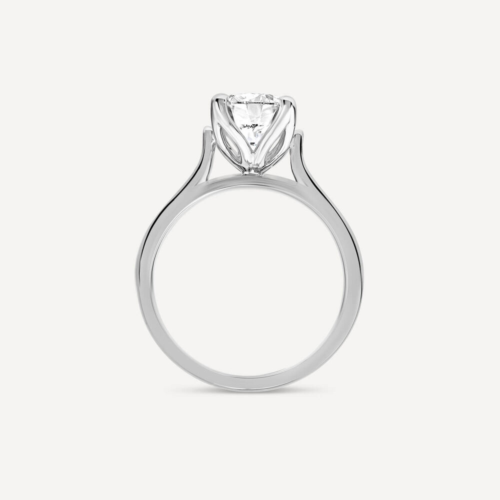 Born Platinum Lab Grown 1.70ct Round Solitaire Diamond Ring image number 3