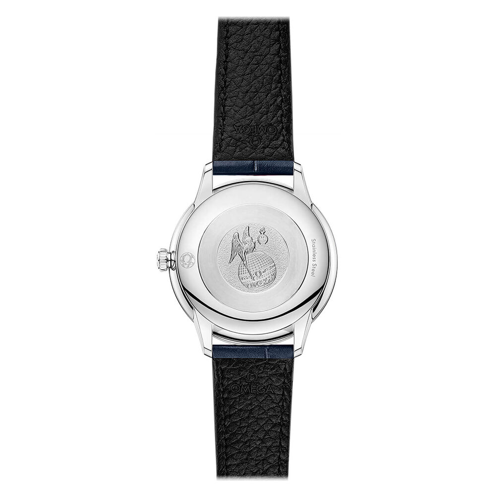OMEGA De Ville Prestige Quartz 27.5mm Blue Dial Strap Watch image number 1