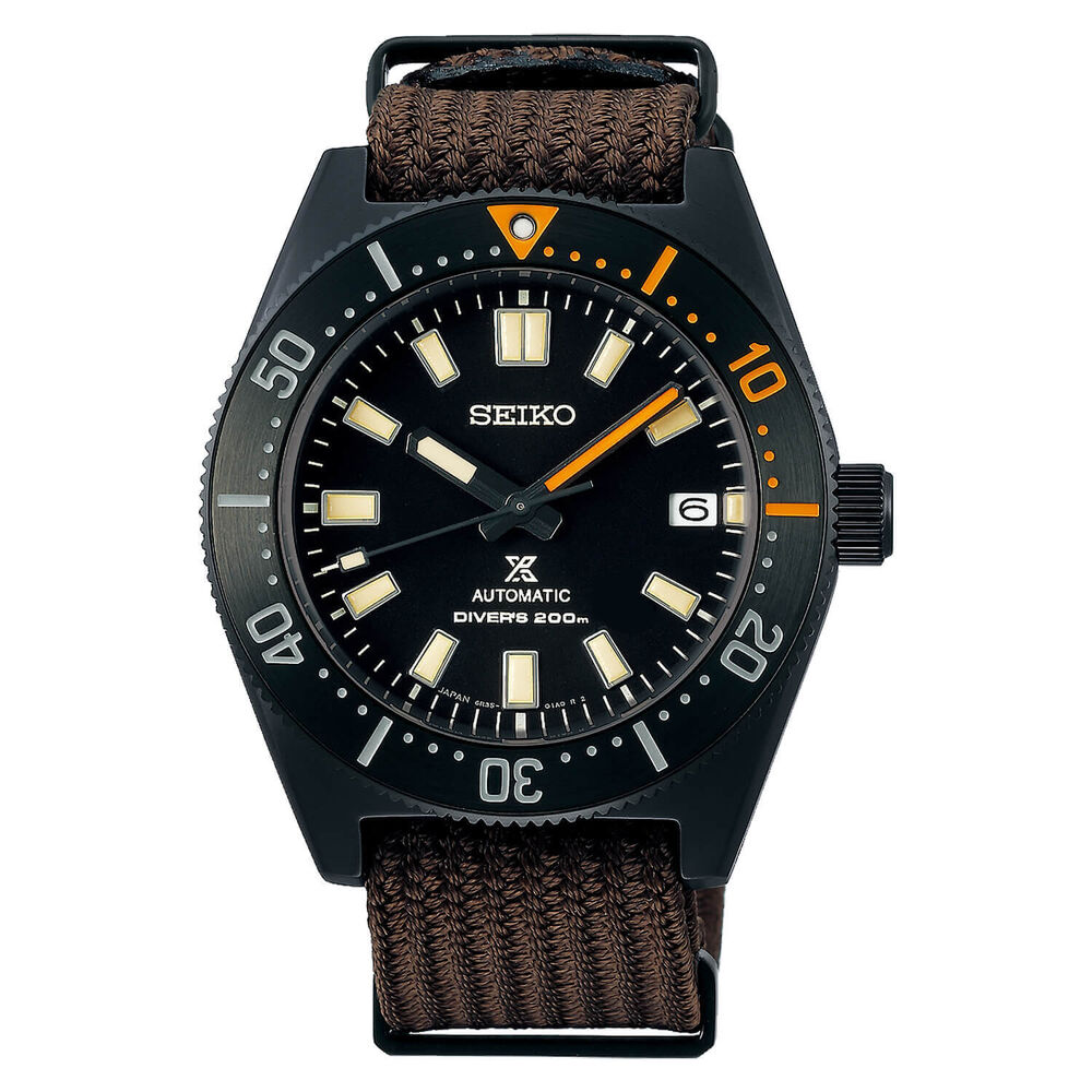 Seiko Prospex Black Series 1965 Limited Edition 40.5mm Black Ceramic Case NATO Strap Watch
