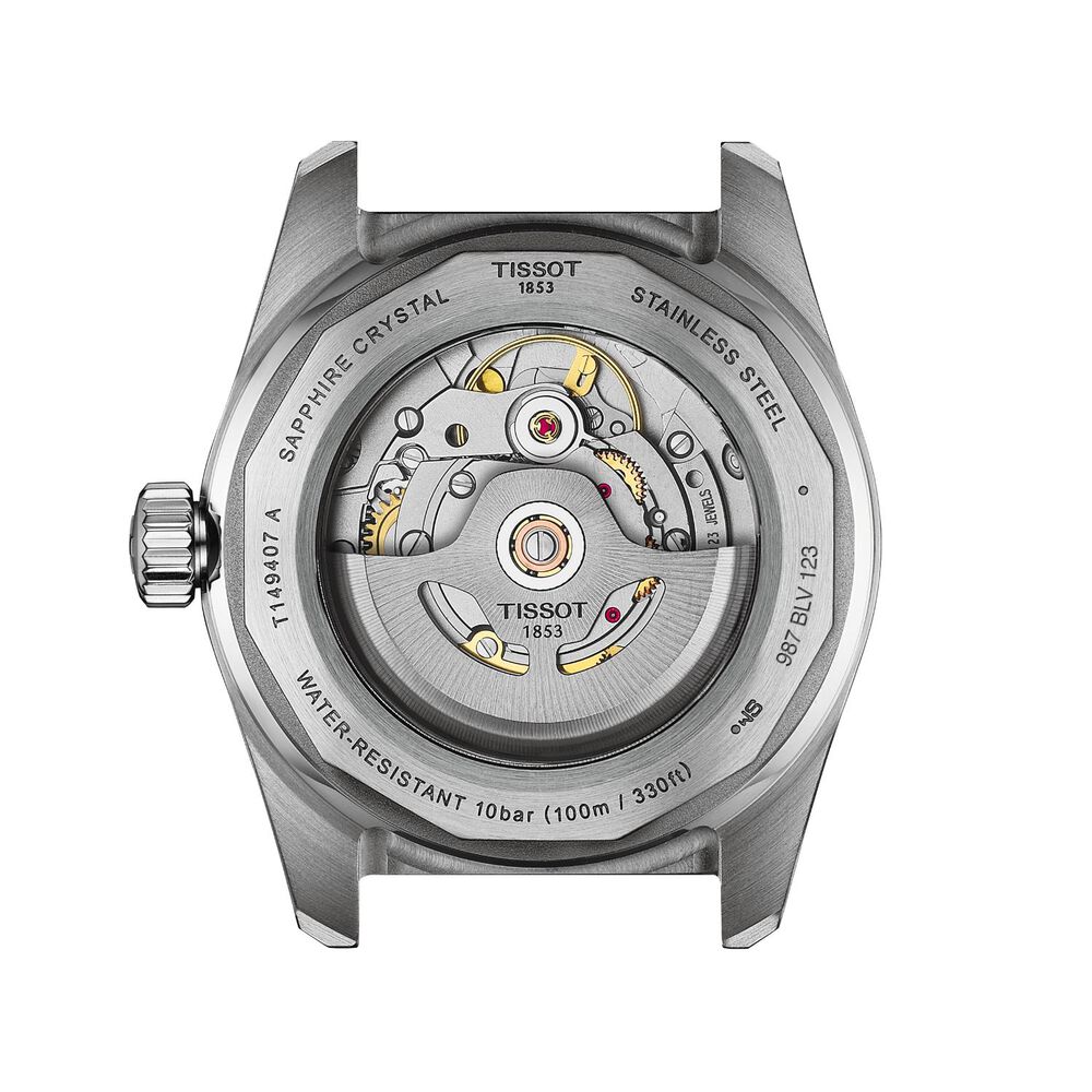 Tissot PR516 Powermatic 80 38mm Black Dial Steel Bracelet Watch image number 2