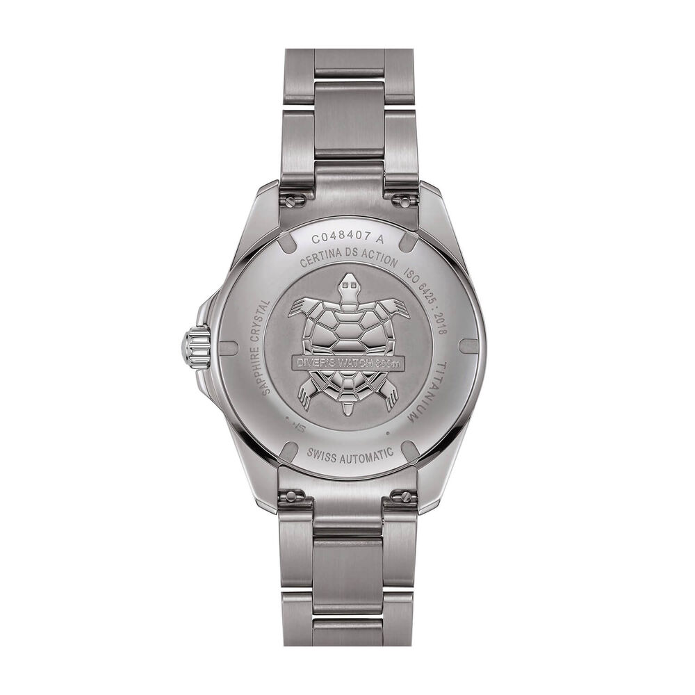 Certina DS Action Diver 40.5mm Blue Dial Titanium Bracelet Watch