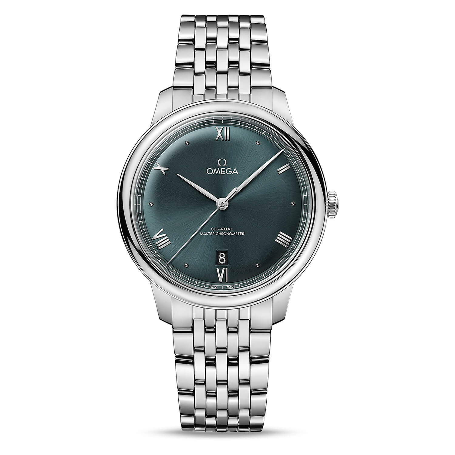 OMEGA De Ville Prestige Co Axial Master Chronometer 40mm Green Dial Bracelet Watch