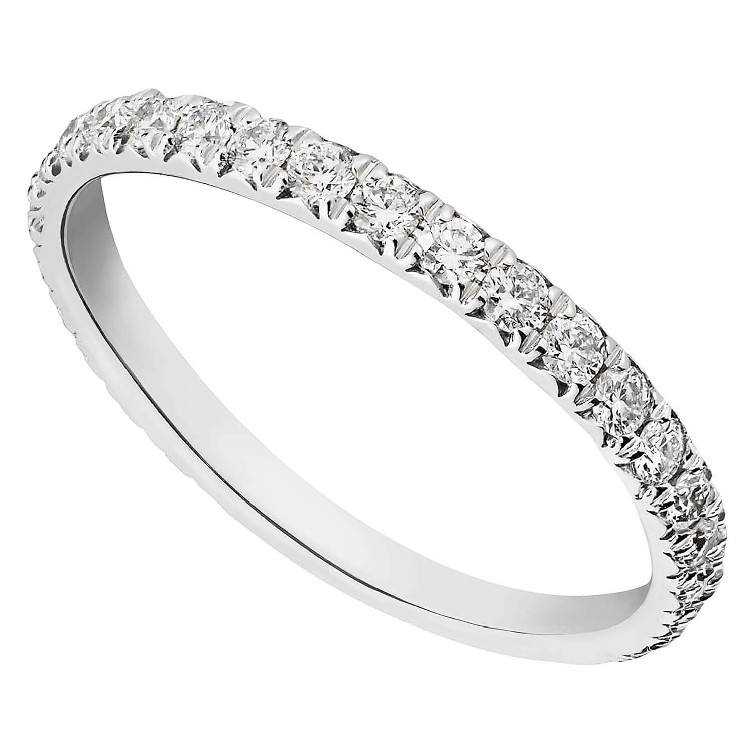 Platinum 0.50 carat diamond eternity ring